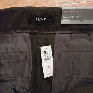 NWT Womens Talbots Newport Pant 10P Dark Blue